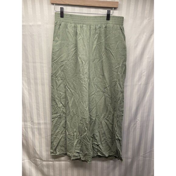 Womans Loose Fit Pants Summer Light Weight Green Size Medium‎ NEW - Picture 1 of 4